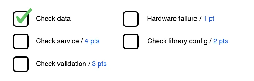 Check them in order of score